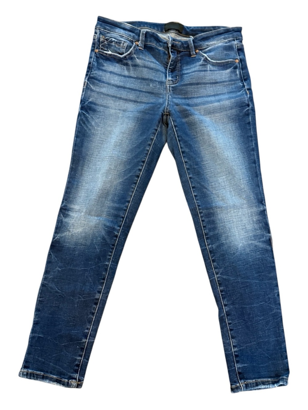 Buckle black Women's Skinny Jeans in Faded Blue Wash